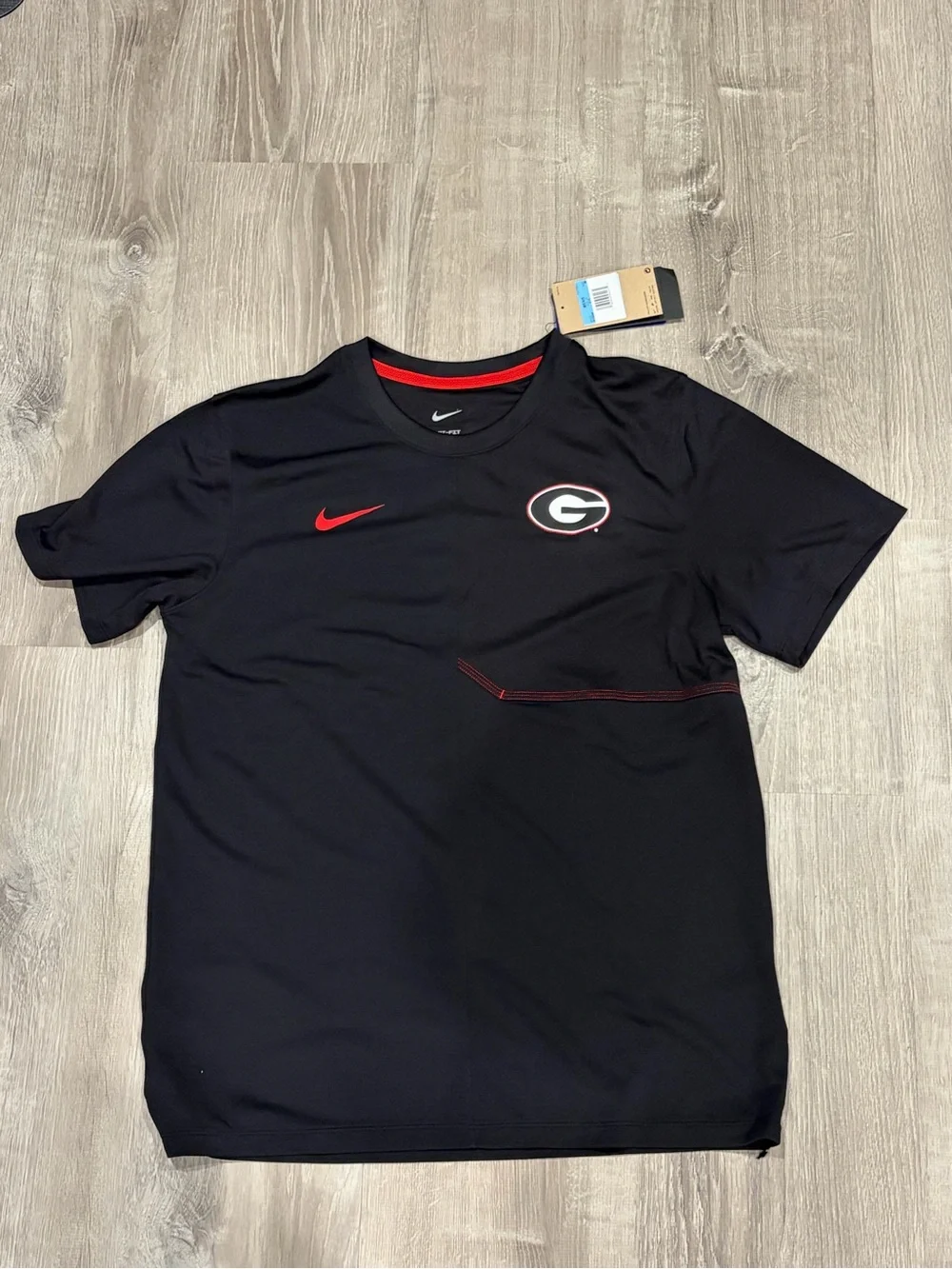 2026 Nike Mens Black Georgia Bulldogs Dri-FIT Performance Shirt